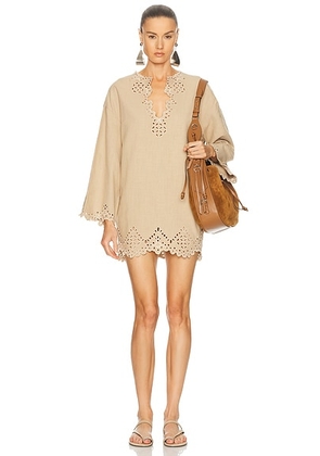 Isabel Marant Etoile Sherazade Dress in Sahara - Beige. Size 34 (also in 36, 38, 40).