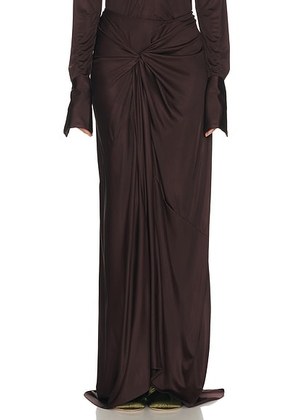 Dries Van Noten Humila Skirt in Burgundy - Burgundy. Size M (also in ).