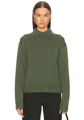 EAVES x Coco Oaklee Collared Sweater in Avocado - Green. Size XS (also in ).