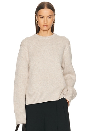EAVES x Coco Emely Structured Sweater in Oatmeal - Beige. Size L (also in S, XL, XS, XXS).