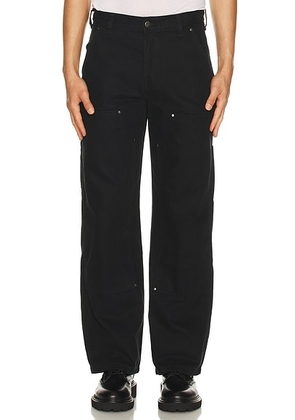 Dickies Double Knee Canvas Carpenter Pant in Black - Black. Size 34x32 (also in ).