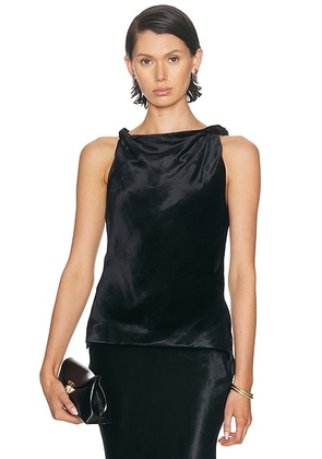 Adam Lippes Selima Top in Black - Black. Size 2 (also in 0, 4, 6).