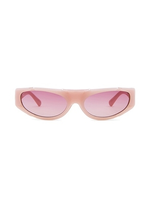 Casablanca Sport Frog Sunglasses in Crystal & Pink - Pink. Size all.