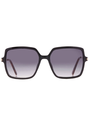 Nine West NW 23 505 BLK Smoke Square Ladies Sunglasses 10268556.KHL BLKSMK