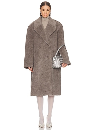 Acne Studios Otaga Coat in Warm Grey Melange - Grey. Size 36 (also in 34, 38, 42).