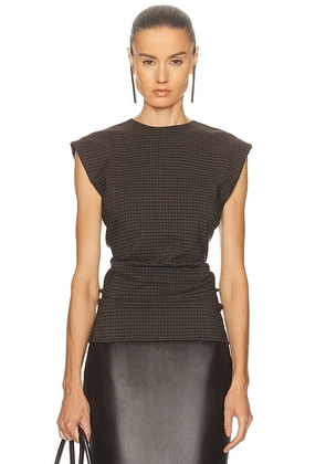 Acne Studios Tanado Top in Multi Brown - Brown. Size 36 (also in 34, 40).