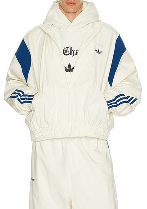 Adidas Originals X Willy Chavarria Poplin Track Jacket in Off White - White. Size S (also in XL/1X).