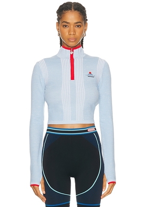 Casablanca Base Layer Pullover in Blue - Blue. Size M (also in L, S, XS).