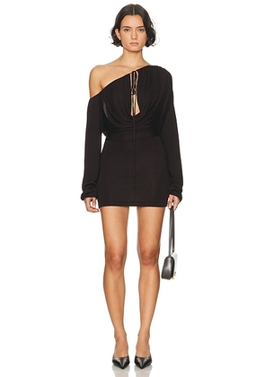 Aya Muse Sola Mini Dress in Chocolate - Brown. Size L (also in M, S).