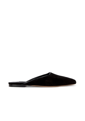 Emme Parsons Flat Mule in Black Suede - Black. Size 36 (also in 35, 37, 38, 39, 40).