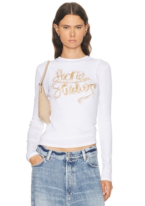 Acne Studios Elga Tinsel Shirt in Optic White - White. Size S (also in L, XS).