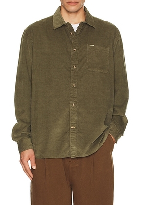 Barbour Bramside Relaxed Cord Shirt in Olive - Olive. Size M (also in L, XL/1X).