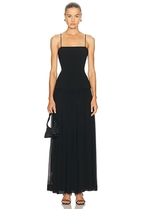 EAVES Pardes Dress in Black - Black. Size M (also in L, S, XL, XS, XXS).