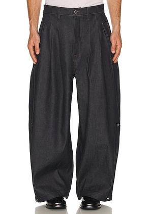 Art Community Indigo Tryptich Japanese Denim Pant in Indigo - Blue. Size S (also in M, L).