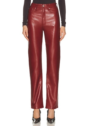 AGOLDE 90's Pinch Waist Long in Brick - Brick. Size 24 (also in 25, 26, 27, 28, 30, 33, 34).