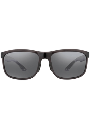 Maui Jim Huelo Neutral Grey Rectangular Unisex Sunglasses 449-11 58