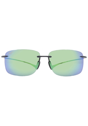 Maui Jim Hema MAUIGreen Rectangular Unisex Sunglasses GM443-2M 62
