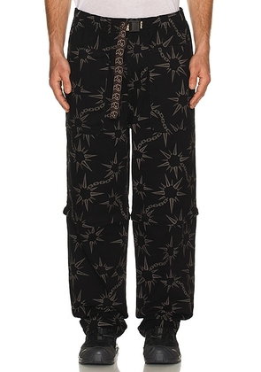 Brain Dead Convertible Razor Climbing Pant in Black - Black. Size M (also in L, XL/1X).