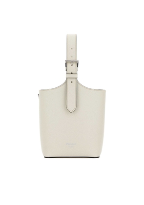 Prada White Leather Shoulder Bag