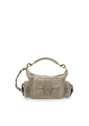 ChloÃ© Camera Bag Grey Handbag With Adjustable And Removable Shoulder Strap In Suede Woman