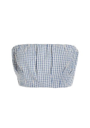 Posse Mira Gingham Cotton Crop Top - Moda Operandi