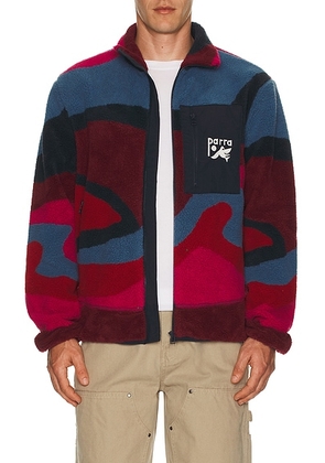 By Parra Full FTP Booster Polar Fleece Jacket in Red - Red. Size S (also in ).