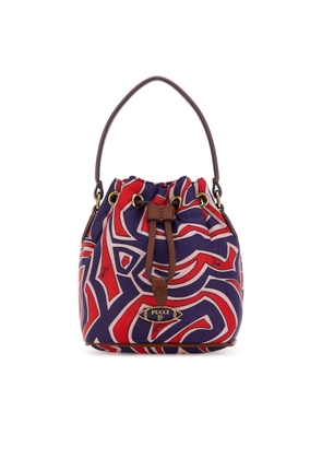 Pucci Printed Canvas Bucket Bag