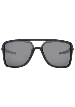Oakley Castel Prizm Black Polarized Rectangular Mens Sunglasses OO9147 914702 63