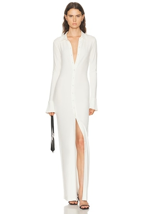 Eterne for FWRD Georgia Maxi Dress in Ivory - Ivory. Size M (also in L, S, XL, XS).