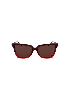 Ferragamo Red Butterfly Ladies Sunglasses SF2036S 615 56