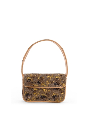 Staud Shoulder Bag With All-Over Bead Embroidery