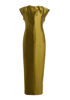 Christopher John Rogers Exclusive Peel Silk-Wool Maxi Sheath Dress - Moda Operandi