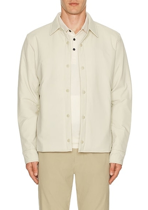 Beyond Yoga Insulated Men's Shirt Jacket in Sand - Beige. Size XL/1X (also in L, S).