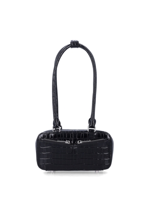 Self-Portrait Black Croc Mini Bag