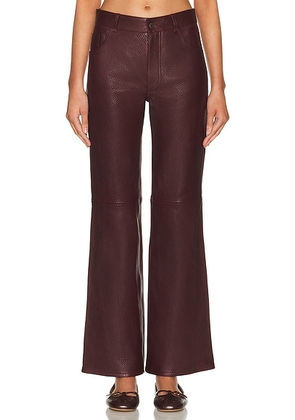 Chloe Leather Pant in Full Violine - Burgundy. Size 36 (also in 34, 38, 40).