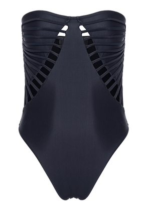 Adriana Degreas x Sabine Getty Cutout Strapless One-Piece Swimsuit - Moda Operandi