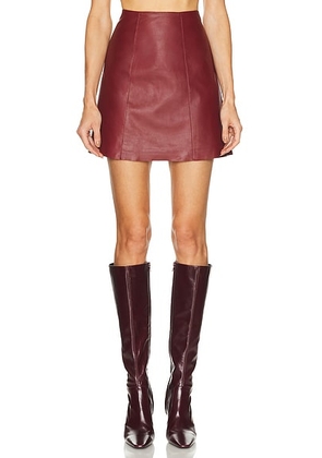 By Malene Birger Namia Skirt in Cabernet - Wine. Size 38 (also in 36, 42).
