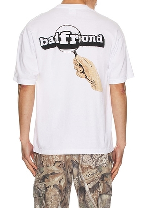 Badfriend Magnify Tee in White - White. Size M (also in L, S, XL/1X).