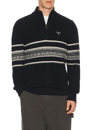Barbour Kepwick Half Zip Jumper in Navy - Navy. Size XL/1X (also in L).
