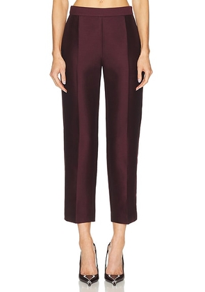 Adam Lippes Mika Pant in Aubergine - Burgundy. Size 2 (also in 0, 4, 6).