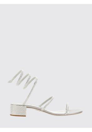 Heeled Sandal RENE CAOVILLA Woman color Silver