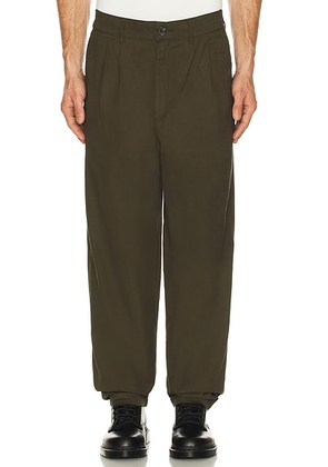 Barbour Cole Relaxed Fit Poplin Trouser in Olive - Olive. Size M (also in L, S, XL/1X).