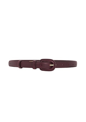 By Malene Birger Salio Belt in Cabernet - Wine. Size S/M (also in L/XL).