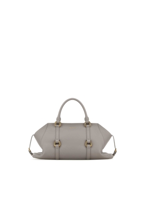 Alexander Mcqueen Grey Leather Medium Farringdon Handbag