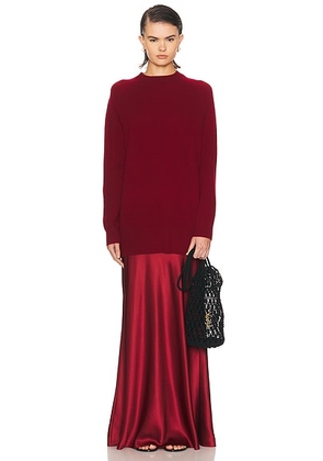 Christopher Esber Monument Long Dress in Wine - Burgundy. Size M (also in S, L).