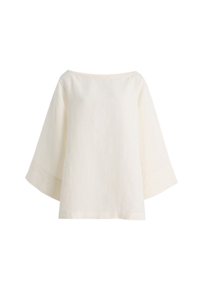 The Row Junia Washed Linen Top - Moda Operandi