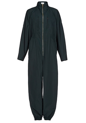 ALAÏA ALAΪA Belt Jumpsuit in Vert Fonce - Black. Size 36 (also in 38, 40, 34).