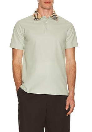 Burberry Evan Polo in Seafoam Green - Sage. Size M (also in L, S, XL/1X, XXL/2X).