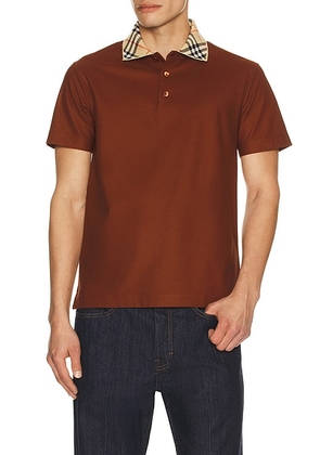 Burberry Evan Polo in Ginger Brown - Brick. Size S (also in M, XXL/2X).