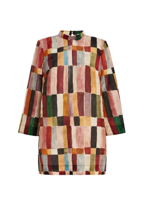 ALÉMAIS Marjorelle Linen-Silk Mini Dress - Moda Operandi